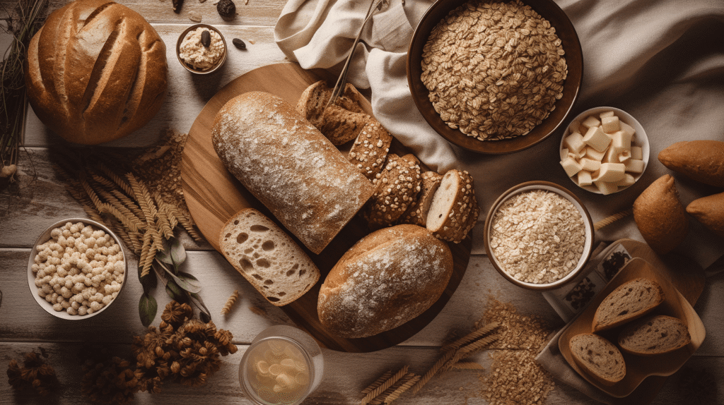 whole grains like quinoa, brown rice, or whole wheat bread. for healthy skin, FOODS THAT MAKE ACNE WORSE